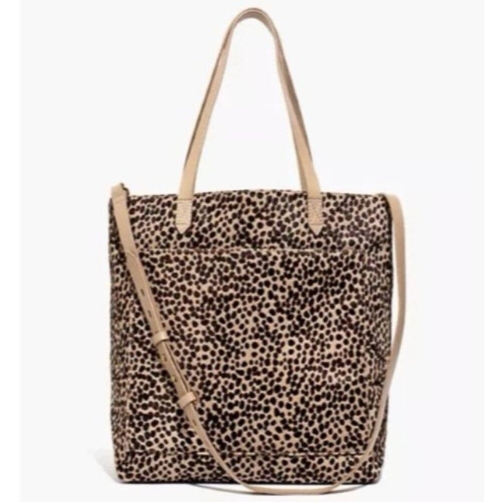 Madewell Medium Transport Tote in Printed Calf Hair – NWT, Authentic
